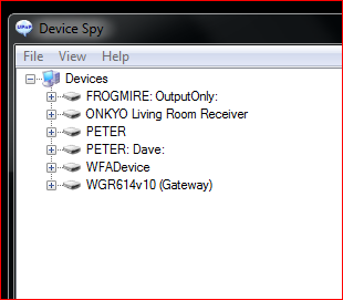 A list of all your UPNP-enabled devices will appear. Double-click "GetProtocolInfo" under the device you're interested in.