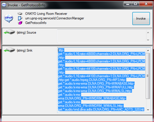 Then click the "Invoke" button in the new window!