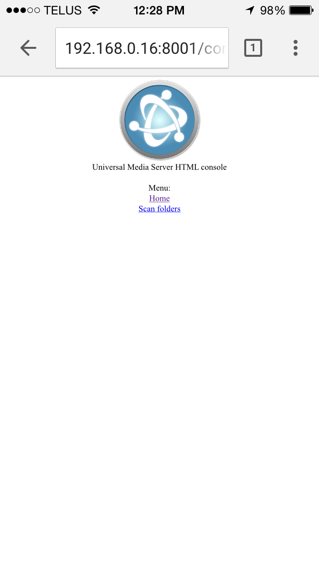 This is what the web interface looks like for both my iPhone and Chrome Browser on my PC.